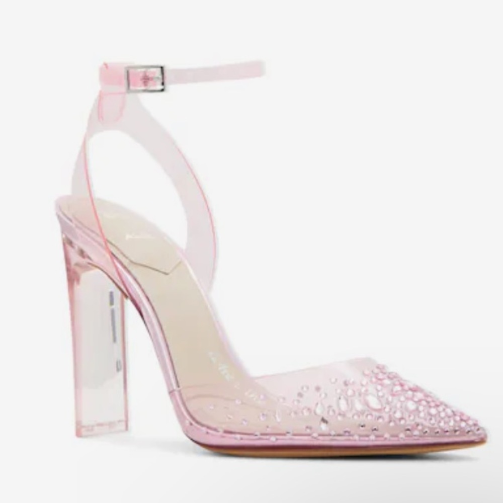 Disney x Aldo | Pink Glass Slipper Pump